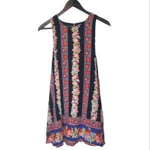 Love Riche Sundress Womens Small Black Floral Boho Bohemian Summer Casual